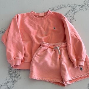 Zara sweat short set